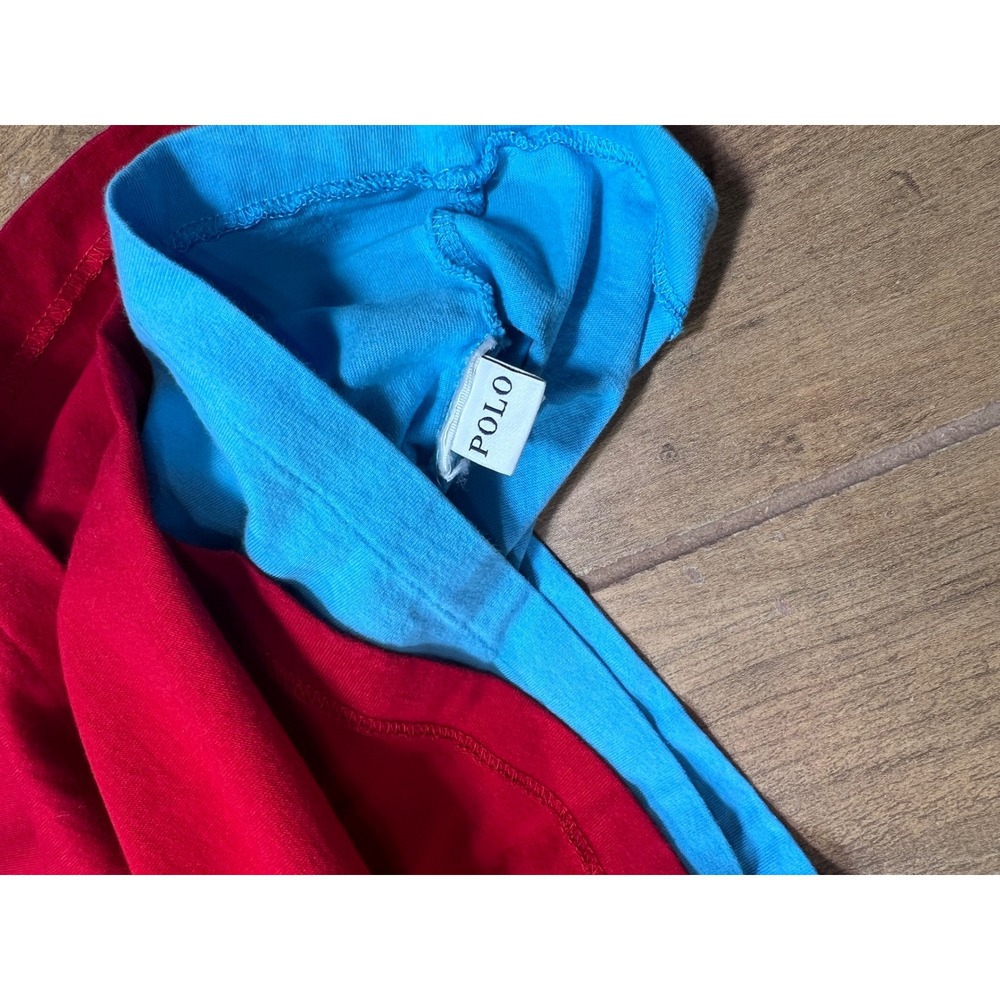 Polo Ralph Lauren Mens V-Neck T-Shirt 2 Pack Red Blue Pony Logo 710610676011 - Picture 8 of 14